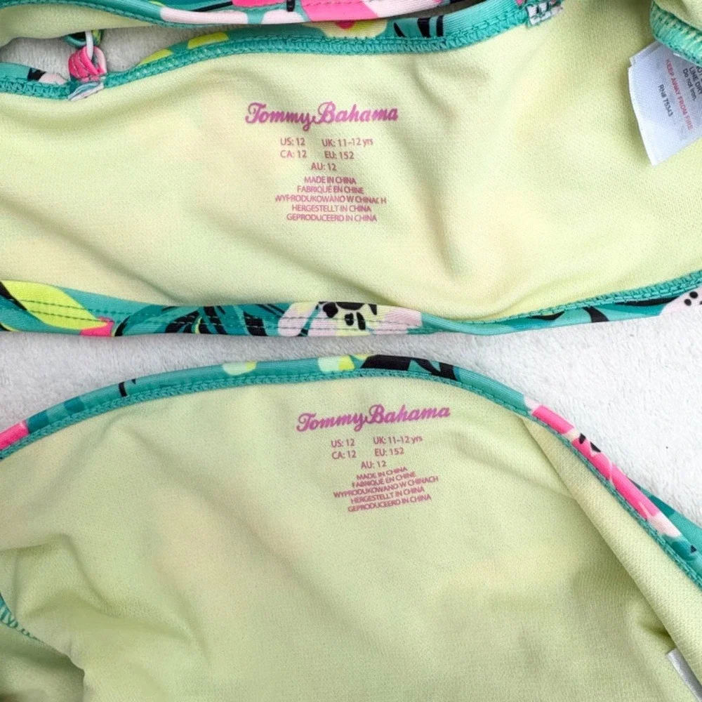 Tommy Bahama & Cabana Life Bikini Swimsuit Bundle, Girls‎ Size 12 Multi Color